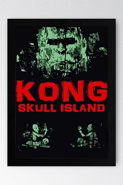 Saturn Pictură înrămată Kong Skull Island - Pictură poster film Skull Island