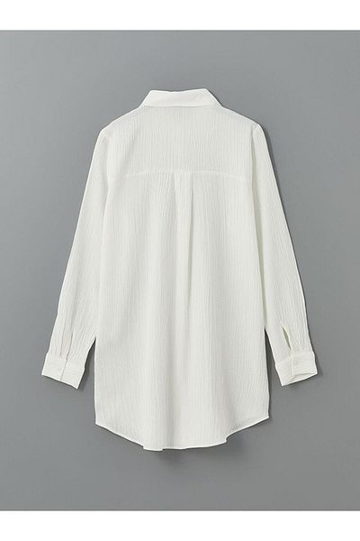 LC Waikiki Textured Seersucker Women's Shirt Tunic