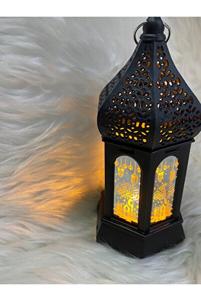 skycott Led Işıklı Dekoratif Asılabilir Mumlu Fener - 1 adet - ramazan süslem...