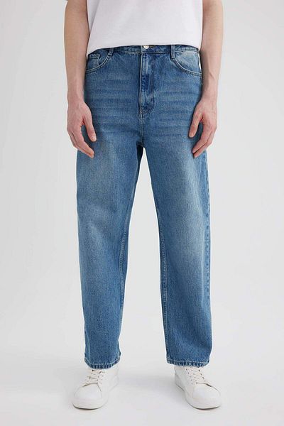 DeFacto Baggy Fit Wide Fit Normale Taille Weites Bein Jeanshose B5783ax24sp