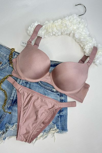 Morensa Set de sutien dublu cu susținere ultra susținută, pudră