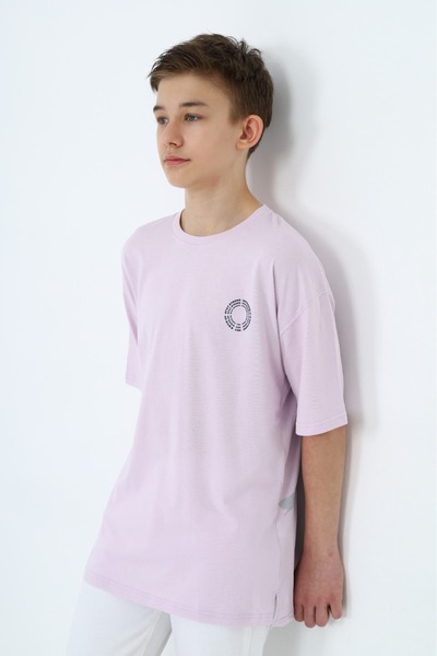 Toontoy Tricou pentru băiat față spate cu imprimeu