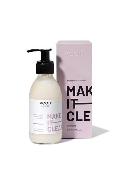 VEOLI Botanica Γαλάκτωμα καθαρισμού προσώπου Milky MAKE IT CLEAR, 200 ml