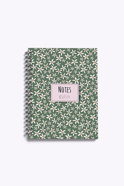 My Mia Art Startflower-Mini Hard Cover Spiral Notebook, 12X17 cm