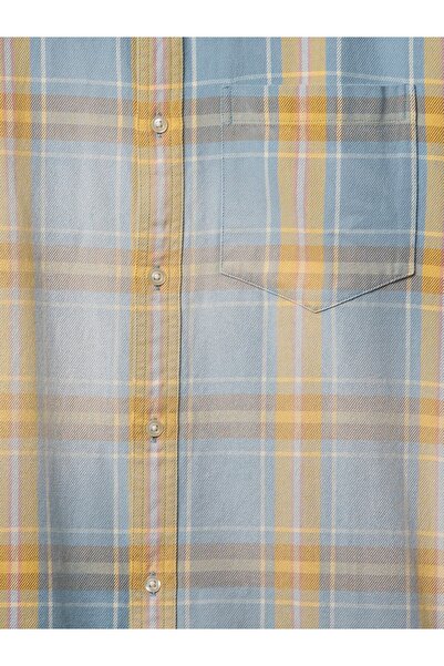 GAP Erkek Mavi Sunwashed Twill Oversize Gömlek