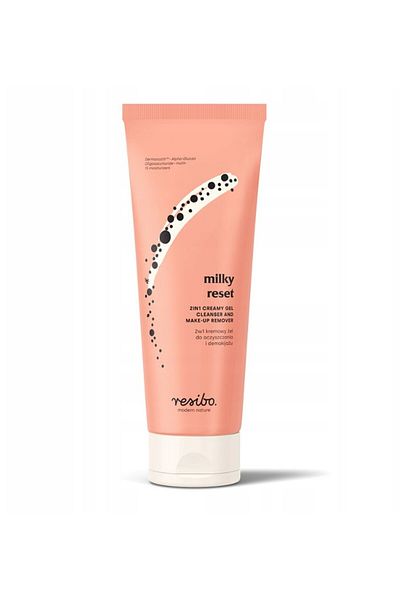 RESIBO MILKY RESET 2v1 krémový čistící a odličovací gel, 100 ml