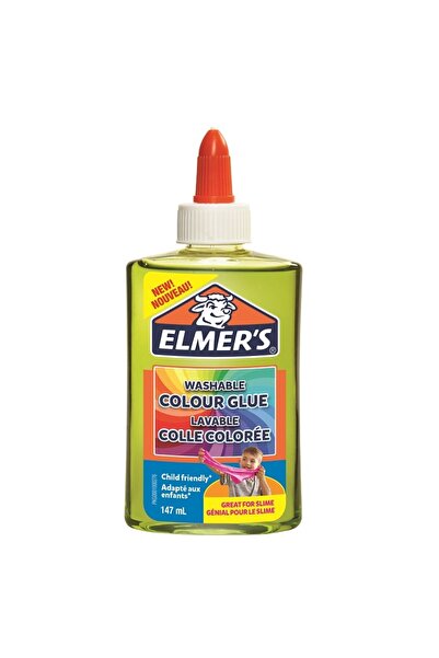Elmers Şeffaf Renkli Sıvı Yapıştırıcı Yeşil 147 Ml (Slime Yapıştırıcı) 2109504