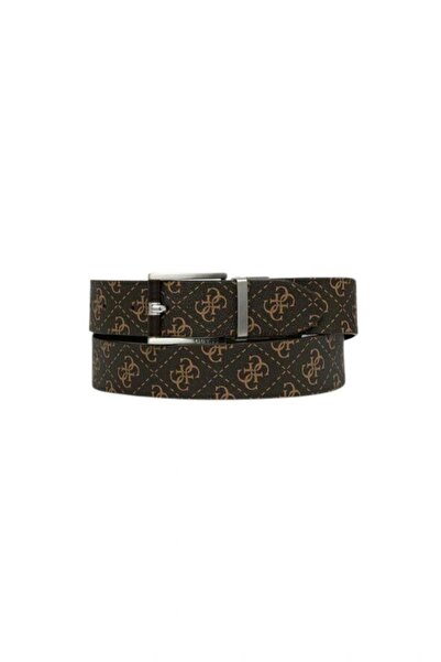 Guess Nuremberg Rev & Adj H35 Men's Beige/Brown Belt Bmnulop5135-Bbo