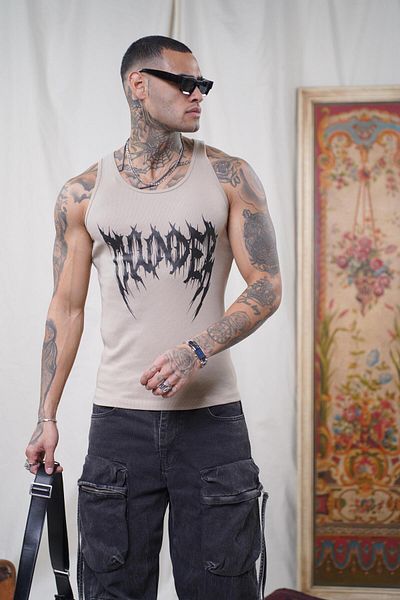 king brich Printed Flexible Slim Fit Men's Athlete Undershirt