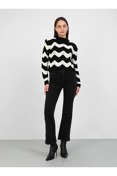 Por La Cara Black Knitwear Tunic - Por La Cara Design
