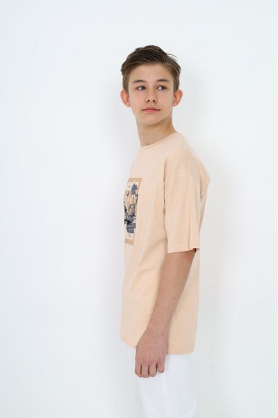 Toontoy Boy's Just Be Printed T-Shirt