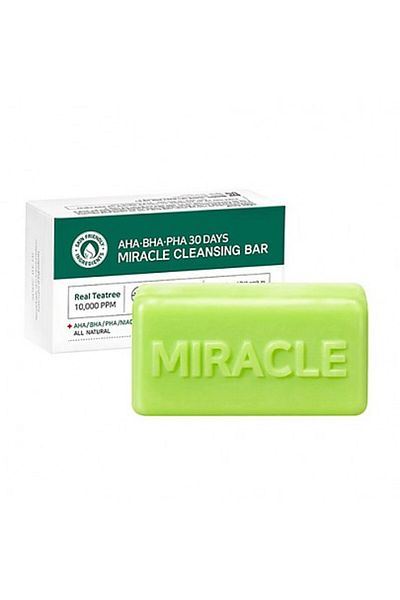 Some By Mi AHA BHA PHA 30 Days Miracle Cleansing Bar 95 g - mycí gel na obličej s kyselinami