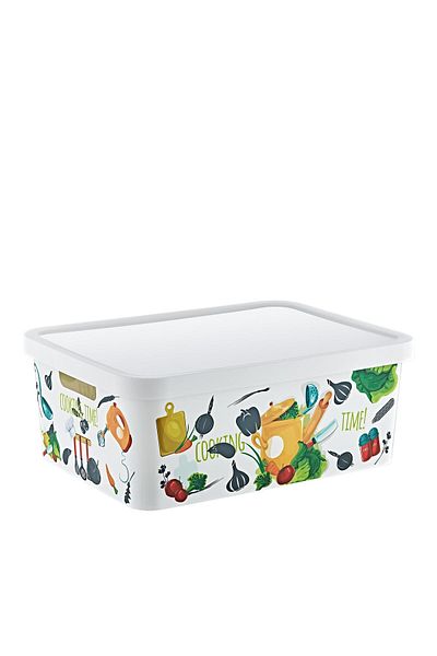 Smartware 12 lt Capacity Stafi Patterned Multi-Purpose Box