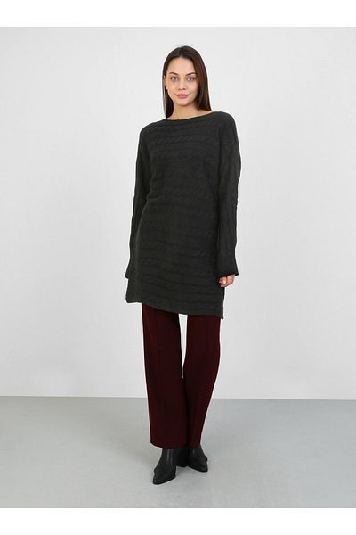Por La Cara Black Knitwear Tunic - Por La Cara Design