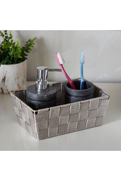 Home Box Strap Basket - 22x14.5x9 cm