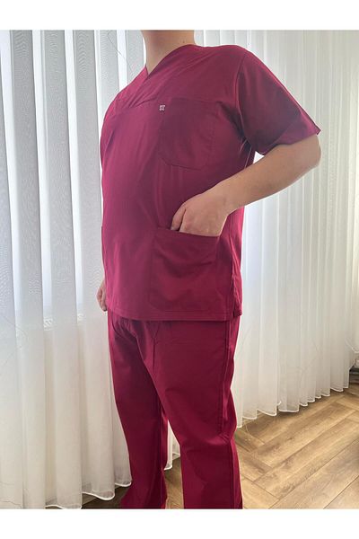 ufuktıp D/114 للجنسين مغلف طوق طبيب ممرضة الطبخ SCRUBS أسفل أعلى البدلة