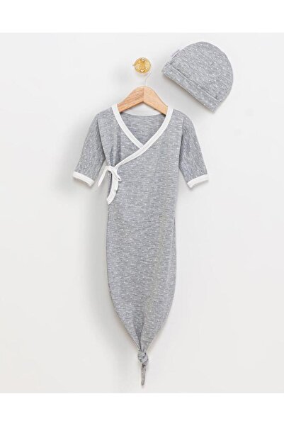 Butik Babydola Bebek Şapkalı penye uyku tulumu