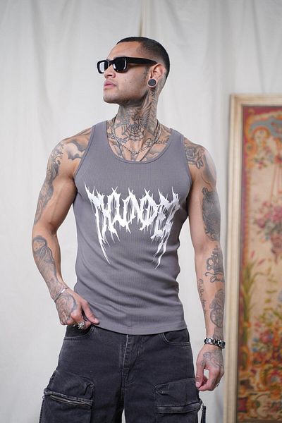 king brich Printed Flexible Slim Fit Men's Athlete Undershirt