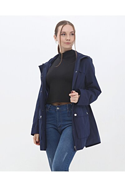 GİZA EXCLUSİVE CEP DETAYLI TRENÇKOT