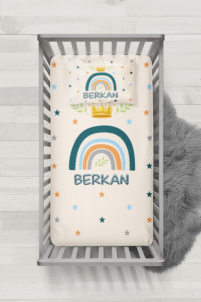 Genel Markalar BEBEK İSİMLİ BEŞİK YATAK ÖRTÜSÜ MSLİBY-3078