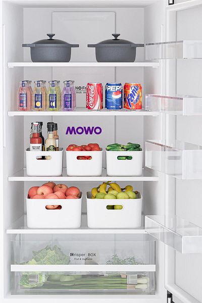 Mowo Home Freezer Box 5-Piece Refrigerator Storage Container 9.5 Lt - 3.5 Lt Organizer Box, Organizer, Storage