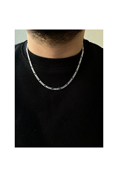925 Gümüş Figaro Zincir 3 mm Kolye