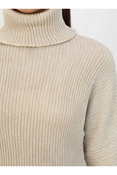 Por La Cara Stone Color Knitwear Tunic - Por La Cara