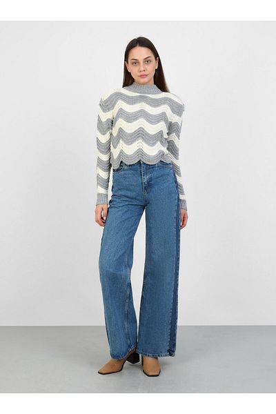 Por La Cara Gray Knitwear Tunic - Por La Cara Design