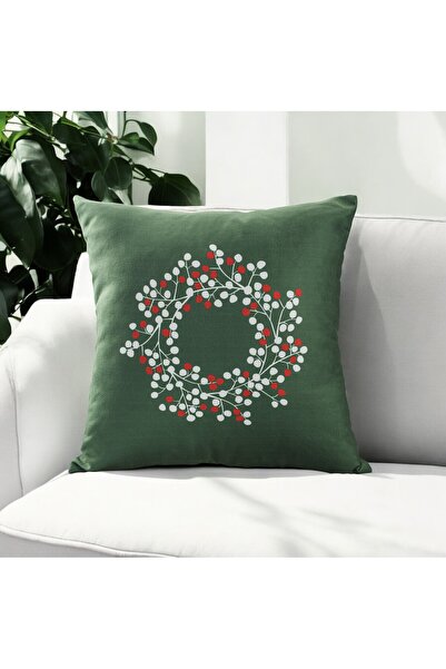 Christmas Outlet Cushion Pouch New Year Tree Floral Christmas Merry Christmas 43x43