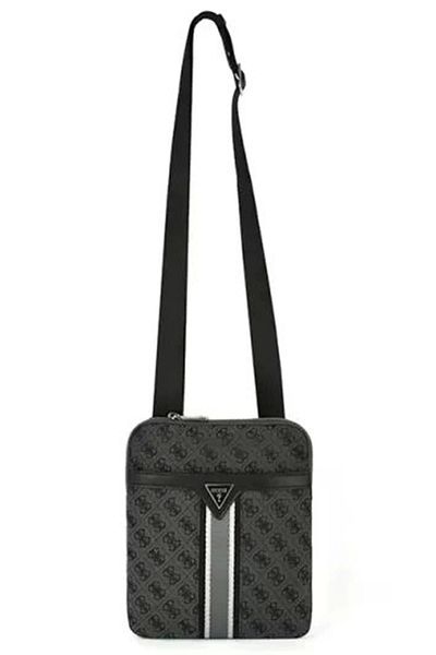 Guess Geantă de umăr Milano Crossbody Flat pentru bărbați, gri Hmmıstp5123-cbl