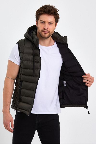 Cavla Collection Men's Slipping Hooded Vest