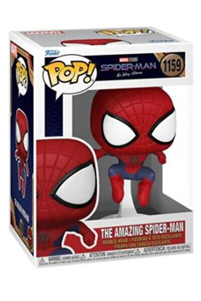 Funko Pop Marvel: Spider-man No Way Home - The Amazing Spider Man Leaping No:1159 Bobble-head
