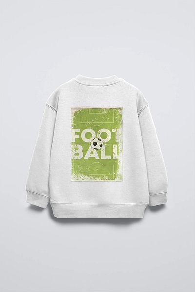 The Champ Clothing Football Themed Believe Printed Ycrew Neck Kids Sweatshirt