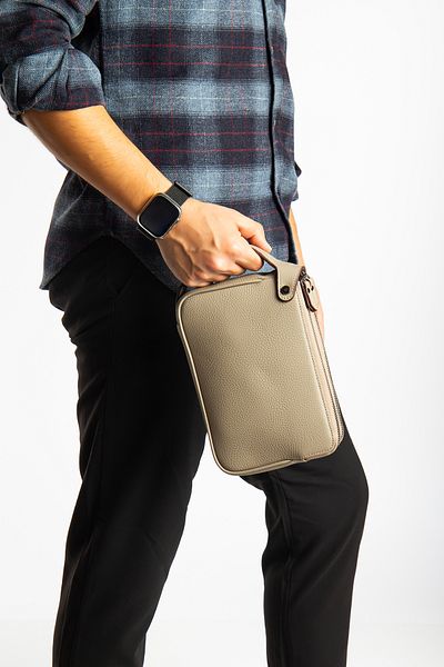 Niki Leather Πορτφόλιο Raul από γνήσιο δέρμα με φερμουάρ