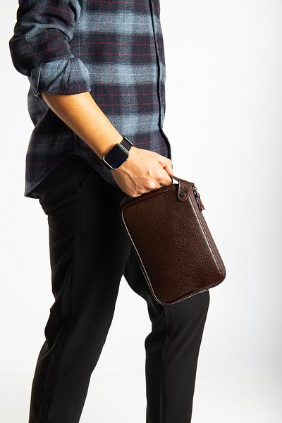 Niki Leather Πορτφόλιο Raul από γνήσιο δέρμα με φερμουάρ
