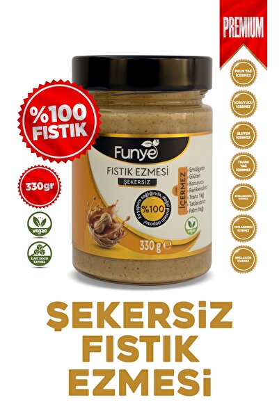 %100 Fıstık Ezmesi – Katkısız, Şekersiz, Koruyucusuz Doğal fıstık ezmesi