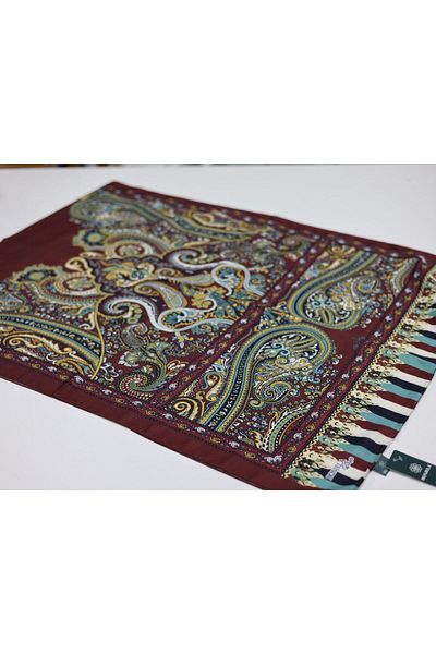 Bonjela Μαλακό βαμβακερό σάλι Claret Red Series - LBS1312