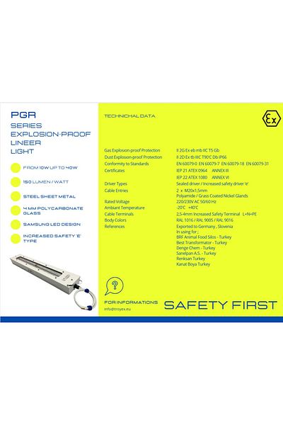 Troyex 40 W Exproof Linear Led Lighting Fixture