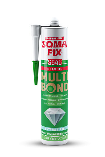 Somafix 290 ml Şeffaf Kristal Hibrid Multi Bond Sıvı Çivi Suya Dayanıklı Cam ...