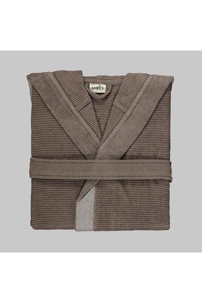 Sarev Street Dark Grey 100% βαμβακερό μπουρνούζι μεσαίου μεγέθους