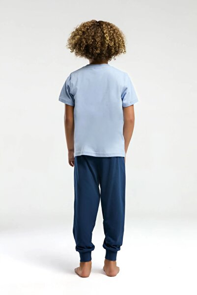 U.S. Polo Assn. Costum de pijama pentru băiat, 100% bumbac, cu mânecă scurtă, cu licență de polo american