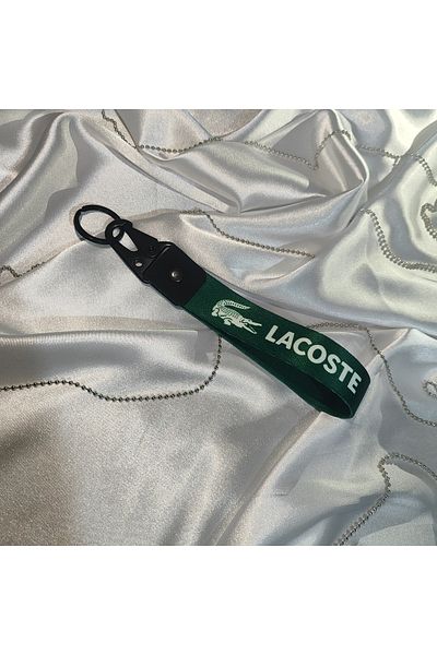CEBECİOTO Lacost Green Cloth Keychain Good Quality Auto-Moto Accessory 19cm Double Sided Print