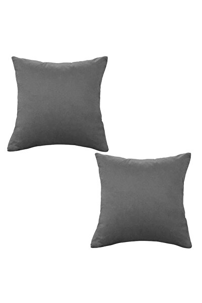 soufa dibaj مجموعة من قطعتين من الوسائد المزخرفة المخملية الناعمة بتصميم سادة...