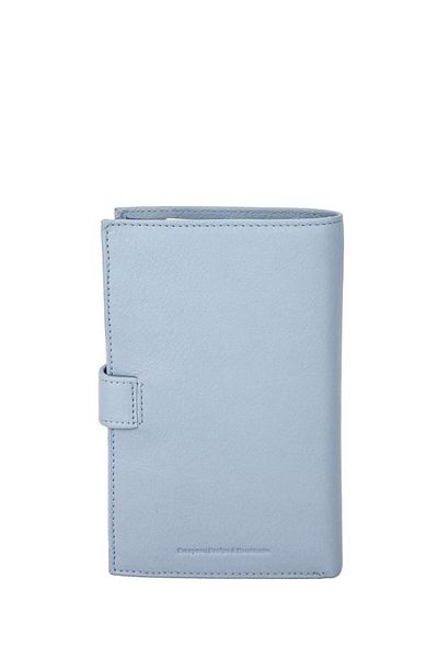 Grande Πορτοφόλι Unisex από γνήσιο δέρμα - Ice Blue 3106