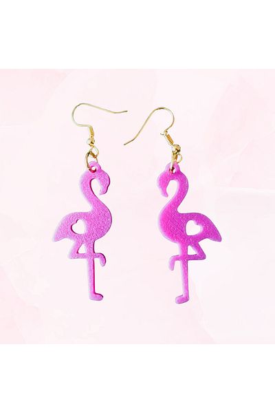 ES GRAFİK REKLAM Flamingo Earrings