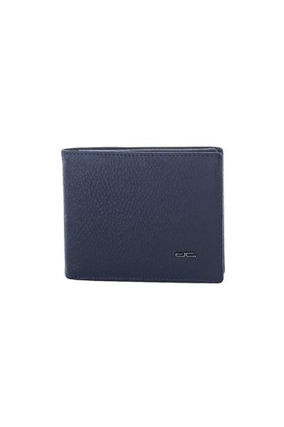 louisiana polo Navy Blue Genuine Leather Men's Wallet - D.C. 9105