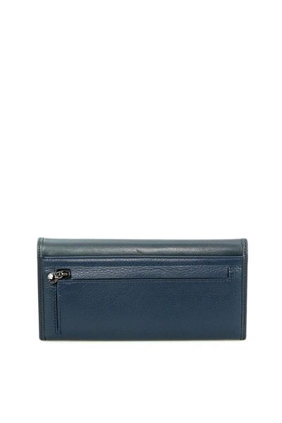 Grande Navy Blue Genuine Leather Women's Wallet - 2748
