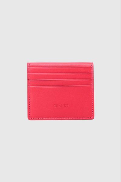 Grande Men's Fuchsia Card Holder Wallet - Genuine Leather 762