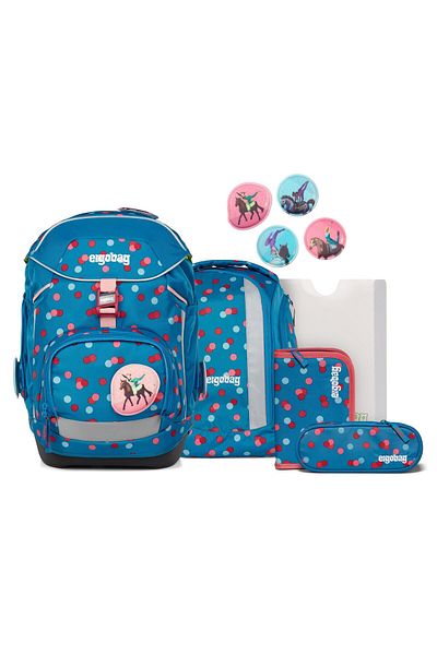 Ergobag Set ghiozdan 6 buc. Include set de scai