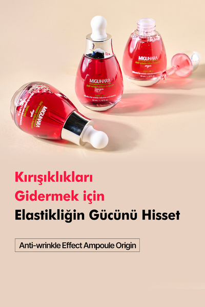 MİGUHARA Miguhara Anti-Aging and Anti-Wrinkle Effect Ampoule Serum with Collagen, Peptide and Ginseng - 35ml